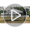 Acepic 10x10 Pop Up Canopy Tent,300D Silver-Coating Top,Pop Up Canopy Tent Instant Portable Shelter with 1-Button Push and...