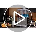 Commercial Beverage Dispenser 3 Tank 18L Commercial Juice Dispense 3 x 4.8 Gal Stainless Steel 46°F-59°F Cooling for Café,...