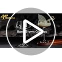 Hlukana Hand Blown Martini Glasses Set of 4, 8 oz Coupe Glass, Premium Crystal Cocktail Glassess, Champagne Glass, Handblo...