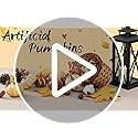 Artgar Pumpkin Decor Set, 23 PCS Fall Harvest Decorations Including Mini Pumpkins, Acorns, Pinecones, Berries, Maple Leave...
