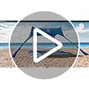 BOTINDO Family Beach Tent Canopy Sun Shade, Pop Up Grande Beach Tent Sun Shelter Stability 4 Poles with Portable Carry Bag...