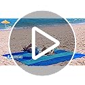 Famstar Beach Blanket Oversized Extra Large 10'X 9',Waterproof Sandproof Beach Blanket 2-8 Adults Lightweight Durable for ...