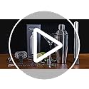 Cocktail Shaker Set Bartender Kit,Professional Bar Set, Martini Shaker, Jigger, Strainer, Mixer Spoon, Muddler, Liquor Pou...