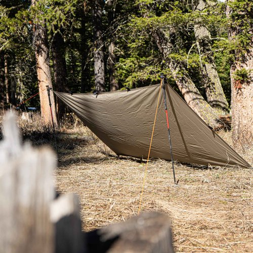 VIAM Outdoors | Baldy Ultralight 1.9 oz Tarp | Tan