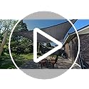 SUNLAX Sun Shade Sail 8' x 10' Sand Rectangle Canopy Sail Shade Cover UV Block Permeable Sunshade Outdoor for Patio Backya...