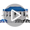 COBIZI 10x20 Pop Up Canopy with 6 Sidewall,Heavy Duty Canopy UPF 50+ All Season Wind Waterproof Commercial Outdoor Wedding...