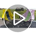 Hizypaixin Oversized Rocking Camping Chair for Adults with Headrest, Portable Rocking Chair with Cup Holder, Side Pocket &...