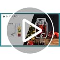 Navaris Glass Drink Dispenser with Spout - 4 L / 1 Gallon Mason Jar with Fruit & Ice Infuser - Beverage Fountain for Sweet...