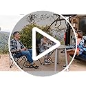FAIR WIND 2 Pack Oversized Fully Padded Camping Chair Heavy Duty Quad Fold Arm Chair Support 350 LBS with Cup Holder, Coll...