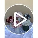 FACINOC Roses Artificial Flowers Pink Bouquets Box Set for DIY Bridal Wedding Shower Decorations Fake Floral Arrangements ...