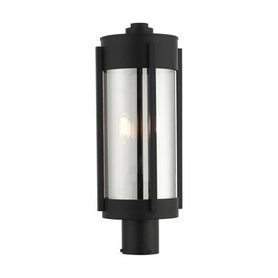 Livex Lighting Sheridan 2 - Light Post Light in Black/Brushed Nickel