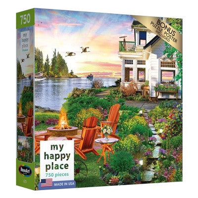 RoseArt My Happy Place Harbor House Jigsaw Puzzle - 750pc