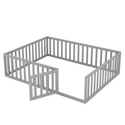 Okak Bed Guard Rails for Queen Size Bed,Baby Bed Rail Guard for Toddlers,Gray
