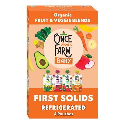 Once Upon a Farm Starting Solids Organic Baby Food Variety Pack - 4ct/3.2oz