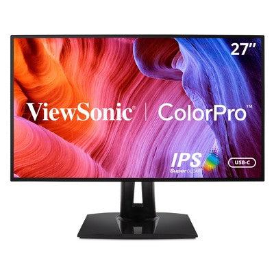 ViewSonic VP2768a 27-Inch Premium IPS 1440p Monitor with Advanced Ergonomics, ColorPro 100% sRGB Rec 709, 14-bit 3D LUT, Eye Care, 90W USB C, RJ45,
