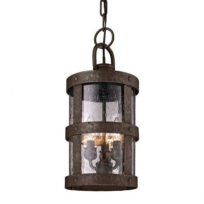 Troy Lighting Barbosa 3 - Light Pendant in Barbosa Bronze Clear Seeded Shade
