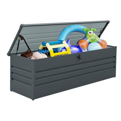 Okak 260/230/100 Gallon Waterproof Deck Box, Lockable Patio Storage Box, Outdoor Storage for Patio Furniture, Pool Accessories