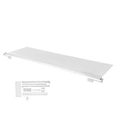 VEVOR Camper Awning Fabric Replacement, 1" to 13', Weatherproof Durable Slide Topper Awning with Bracket, Heavy Duty Slide Topper Awning ,White