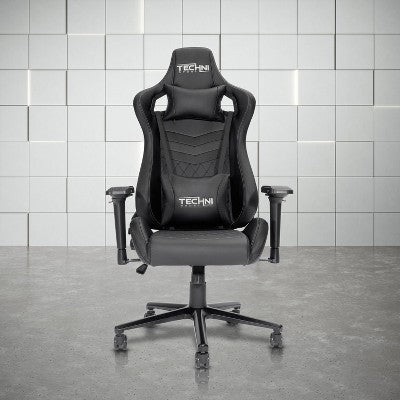 CAVINAS High Back Office Chair Ergonomic Computer Chair with Adjustable Padded Arms, Lumbar Cushion and Neck Pillows, Desk Chair for Study