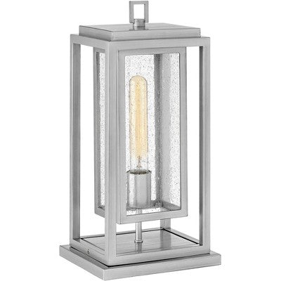 Hinkley Republic 16 1/2" Marine Grade Satin Nickel Outdoor Pier Light