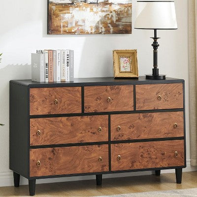 GustoWave Modern Chest of Drawers, Drawers Dresser with Large Storage Unit for Bedroom, Living Room, Hallway, Natural Oak