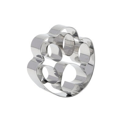 Unique Bargains Cookie Cutters Bears Paw Cookie Mould Dishwasher Safe Stainless Steel Silver Tone 2.4"x2.4"0.6" 1Pcs