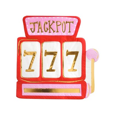 Jollity & Co. - Jackpot Large Napkins - Pack of 16 Paper Napkins