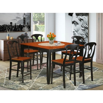 HomeStock Counter Height Pub Set-Pub Table And Dinette Chairs