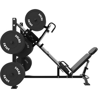 Acekool Leg Press Machine 2000LB Capacity Adjustable Squat & Calf Press for Home Gym, Space-Saving Linear Bearing Trainer
