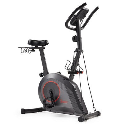Exercise Bike for Home, Magnetic Stationary Bike with Workout Bands - Sunny Health and Fitness