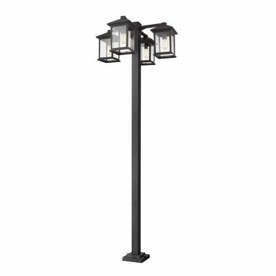 Z-Lite Portland 4 - Light Lantern in Black