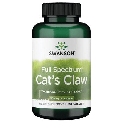 Swanson Herbal Supplements Full Spectrum Cat's Claw 500 mg 100 Caps