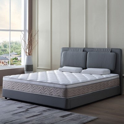 Okak Mattress with Pocket Spring, Pressure Relief Memory Foam Mattress, Euro Top Mattress for Home, Hotel, Apartment