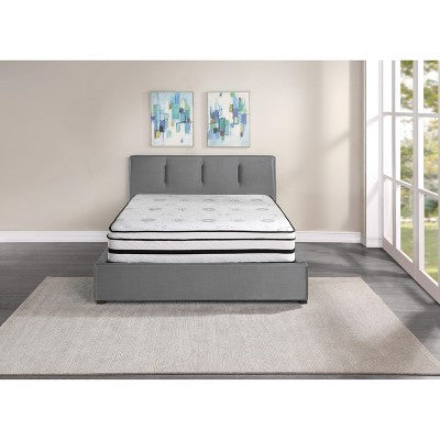 Kumasinova 12 Inch Hybrid Gel Memory Foam Mattress with CertiPUR-US Certified for a Cool Sleep,Plush Feel Mattresses,White
