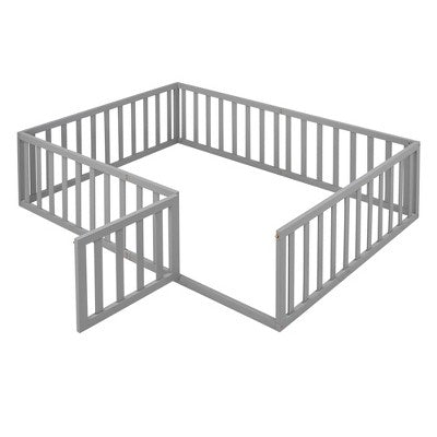Okak Bed Guard Rails for Full Size Bed,Baby Bed Rail Guard for Toddlers,Gray