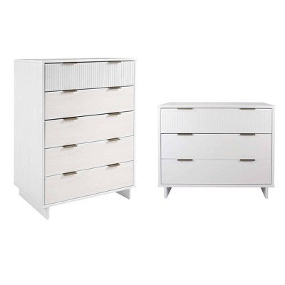 Manhattan Comfort 2pc Granville Chest and Dresser Bedroom Set