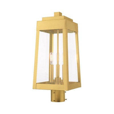 Livex Lighting Oslo 3 - Light Post Light in Satin Brass