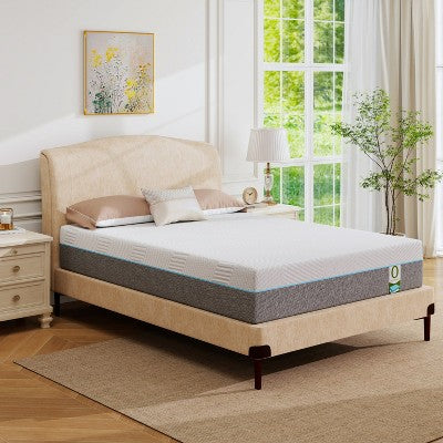 Dyonery 12 Inch Memory Foam Mattress Hybrid Mattresses Cooling Gel Therapeutic Extra Firm Comfort&Support for Back Pain Pressure Relief