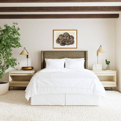 Austin Wingback Upholstered Headboard in Tweed - Threshold™