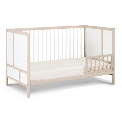 Yinvani Beige 3-in-1 Convertible Crib