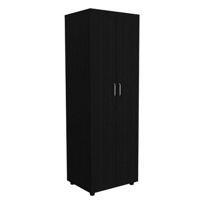 Depot E-Shop Armoire-organiser 702"H, Two Shelves, Rod, Double Door Cabinet Armoire