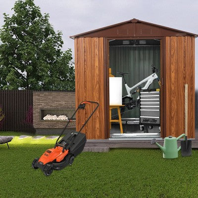 Gulches 6ft x 6ft Outdoor Metal Storage Shed with Metal Foundation ,With window