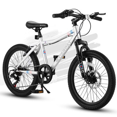 PAGED Mountain Bike, 21-Speed Suspension MTB Bikes, City Bicycle with Mechanical Disc Brakes for Adult & Teenagers