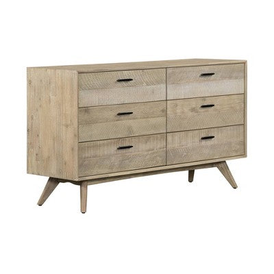 Baly 6 Drawer Mid-Century Modern Dresser - Armen Living