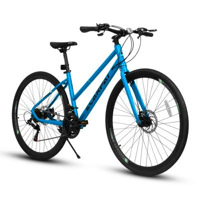 Gulches Mountain Bike 27.5 Inch Wheels, 21-Speed Mens Womens Trail Commuter City Mountain Bike,High Carbon steel Frame Bicycles,Blue