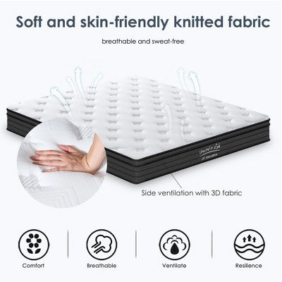 Dexmalle Queen Size 12 Inch Hybrid Mattress