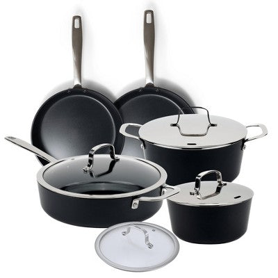 Alva Maestro Cookware Set 9-Piece Set - Nonstick Ceramic Pans and Pots