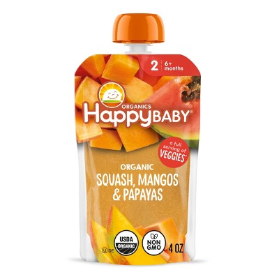 HappyBaby Squash Mango Papaya Baby Meal - 4oz