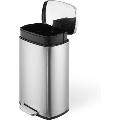 Smudge Resistant Rectangular Trash Can
