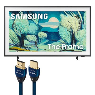 Samsung QN65LS03FAFXZA LS03FA 65" 4K QLED Frame TV (2025) with AudioQuest SKY 3m HDMI Cable